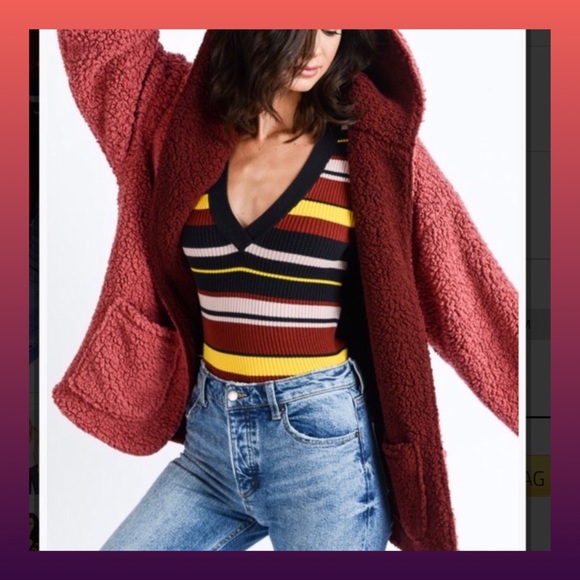 Tops - Reversible Sherpa Hoodie